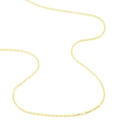Chaîne Faneliaae Maille Forçat Diamantée Or Jaune