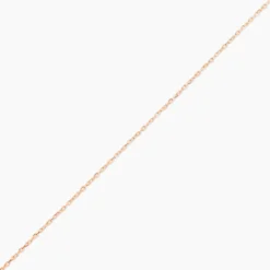 Chaîne Igoa Maille Forçat Diamantee Or Rose