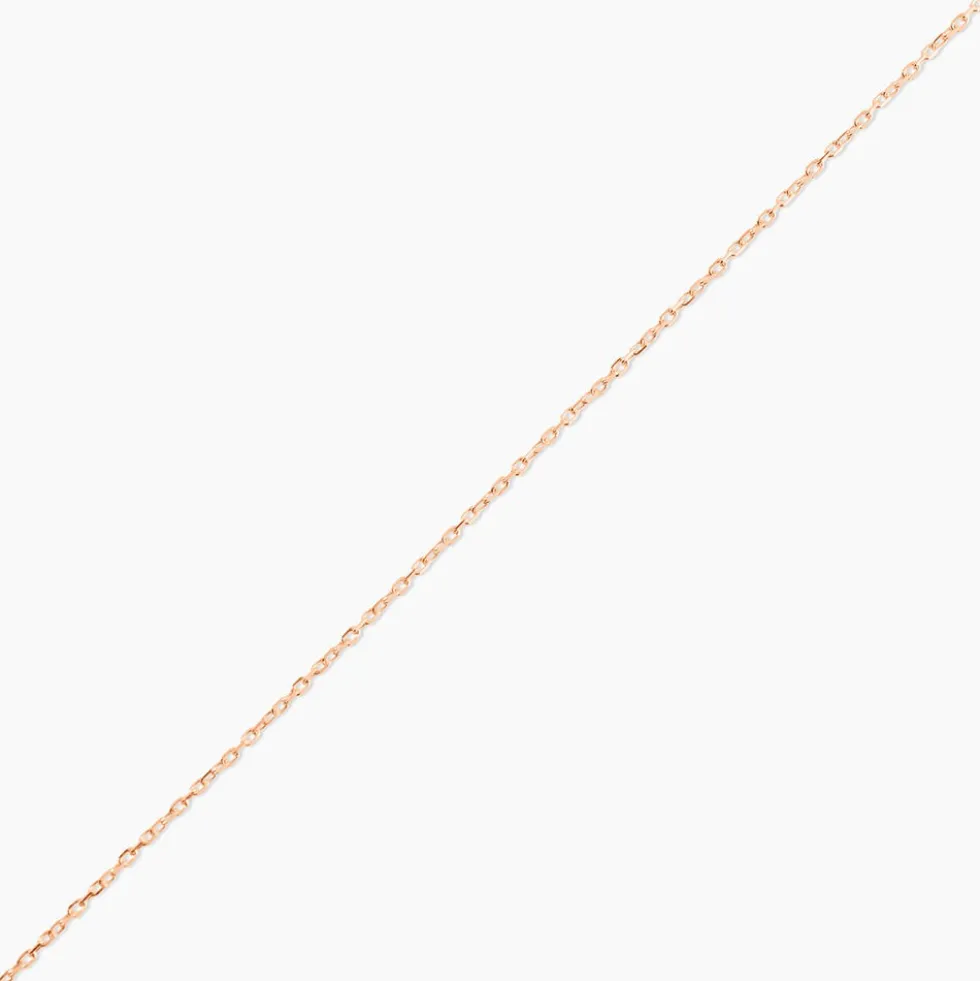 Chaîne Igoa Maille Forçat Diamantee Or Rose