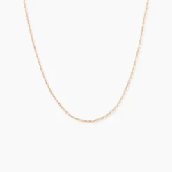 Chaîne Igoa Maille Forçat Diamantee Or Rose