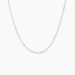 Chaîne Igoa Maille Forçat Diamantee Or Blanc