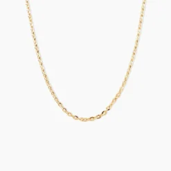 Chaîne Igoa Maille Forçat Diamantee Or Jaune