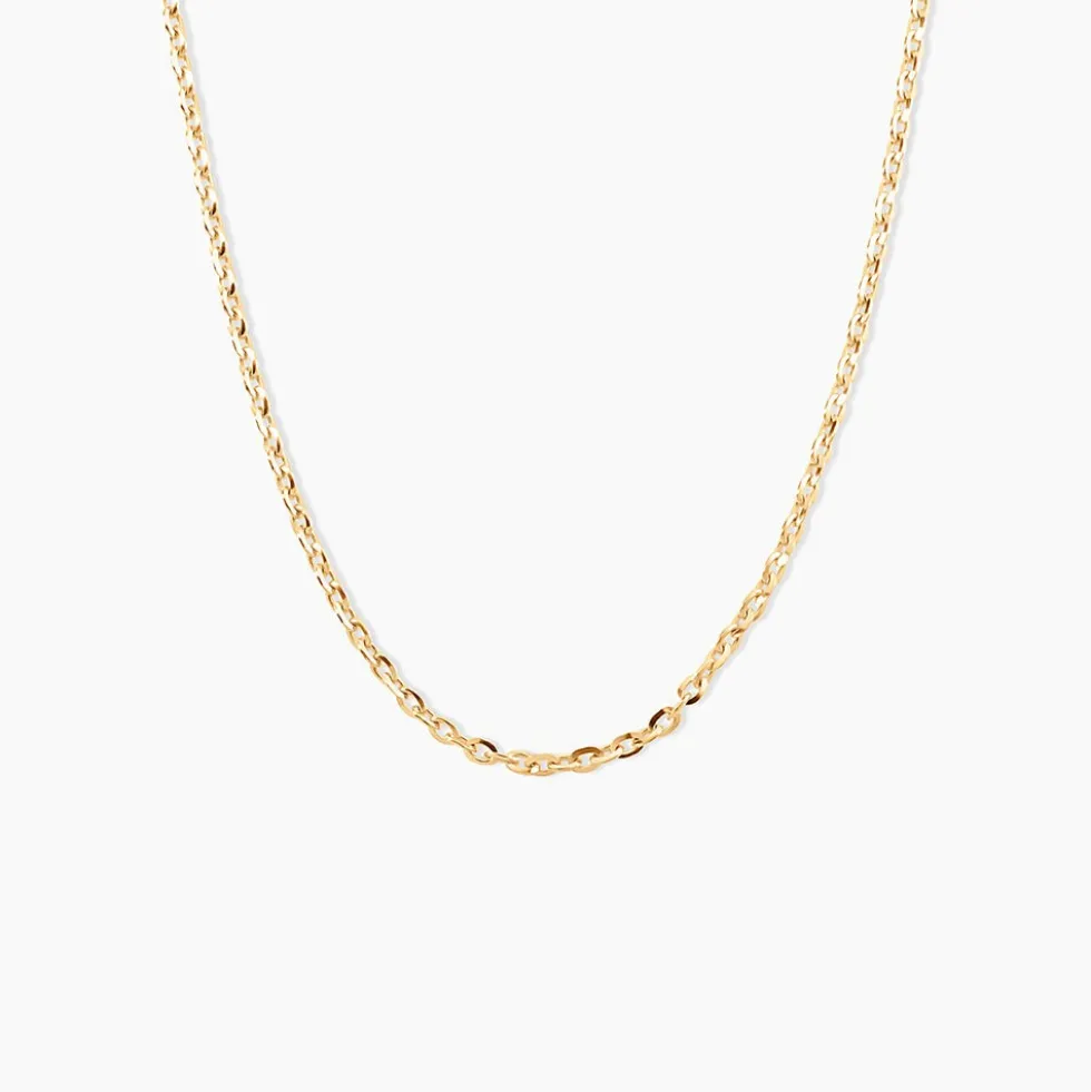 Chaîne Igoa Maille Forçat Diamantee Or Jaune
