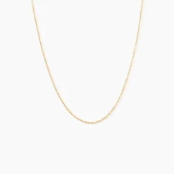Chaîne Igoa Maille Forçat Diamantee Or Jaune