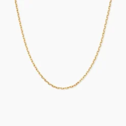 Chaîne Igoa Maille Forçat Diamantee Or Jaune