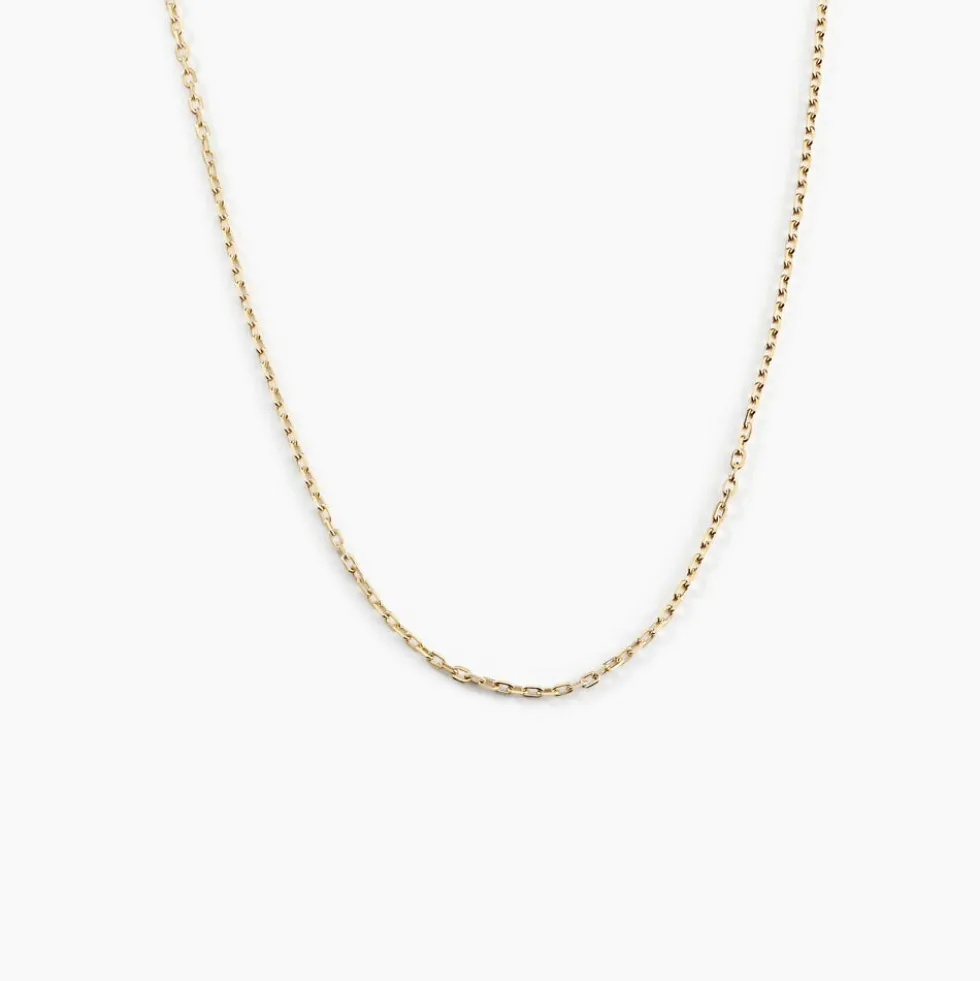Chaîne Igoa Maille Forçat Diamantee Or Jaune