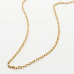 Chaîne Igoa Maille Forçat Diamantee Or Jaune