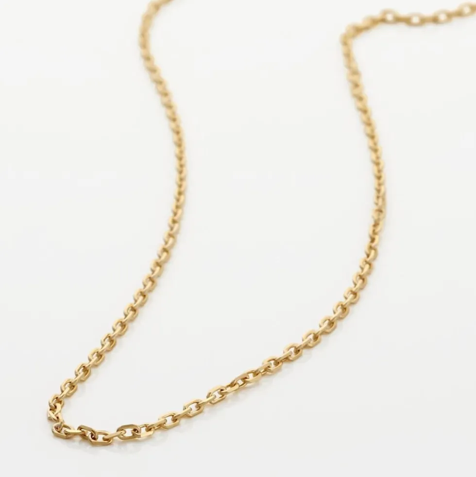 Chaîne Igoa Maille Forçat Diamantee Or Jaune