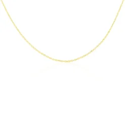 Chaîne Igoa Maille Forçat Diamantee Or Jaune