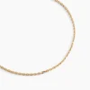 Chaîne Igoa Maille Forçat Diamantee Or Jaune