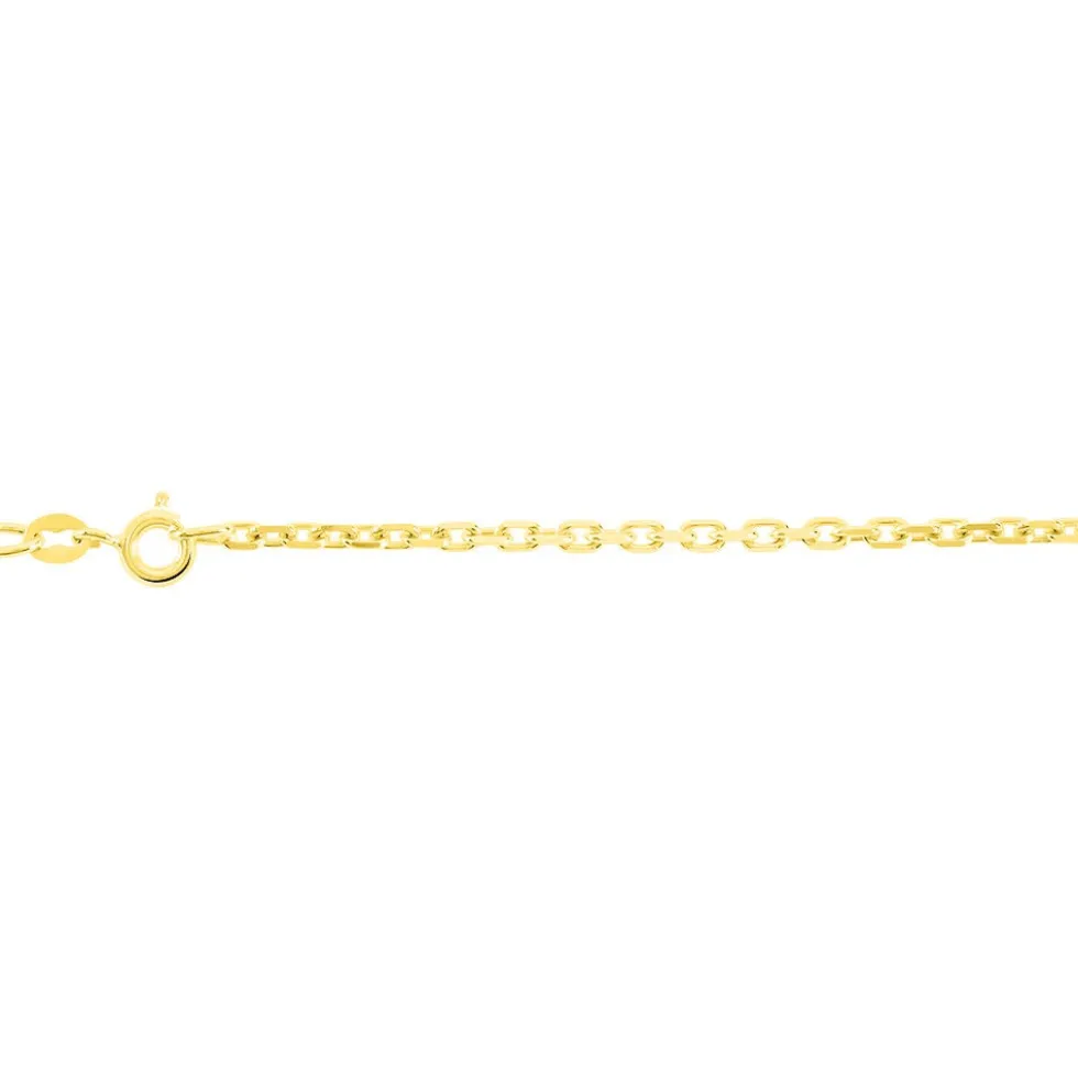 Chaîne Igoa Maille Forçat Diamantee Or Jaune