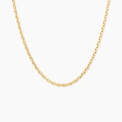 Chaîne Igoa Maille Forçat Diamantee Or Jaune
