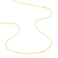 Chaîne Igoa Maille Forçat Diamantee Or Jaune