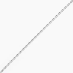 Chaîne Igoa Maille Forçat Diamantee Or Blanc