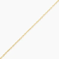 Chaîne Igoa Maille Forçat Diamantee Or Jaune