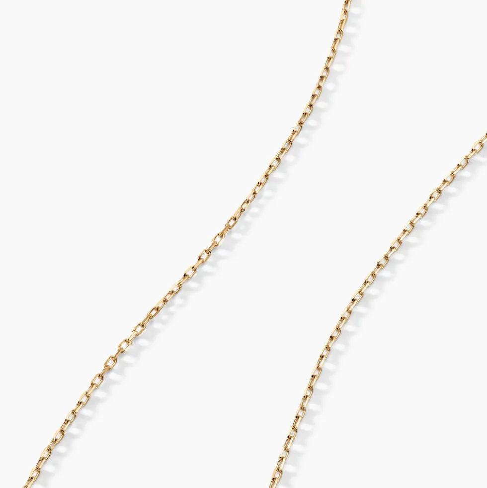 Chaîne Igoa Maille Forçat Diamantee Or Jaune