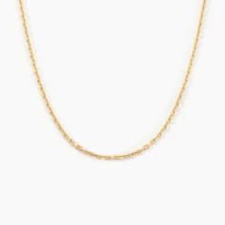 Chaîne Igoa Maille Forçat Diamantee Or Jaune