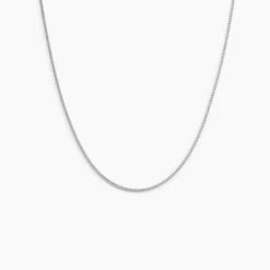 Chaîne Imad Maille Gourmette Or Blanc