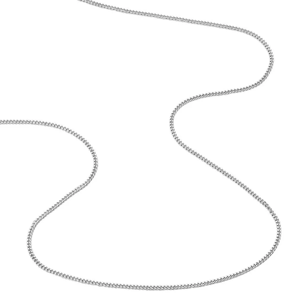 Chaîne Imad Maille Gourmette Or Blanc