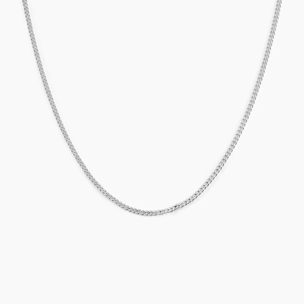 Chaîne Imad Maille Gourmette Or Blanc
