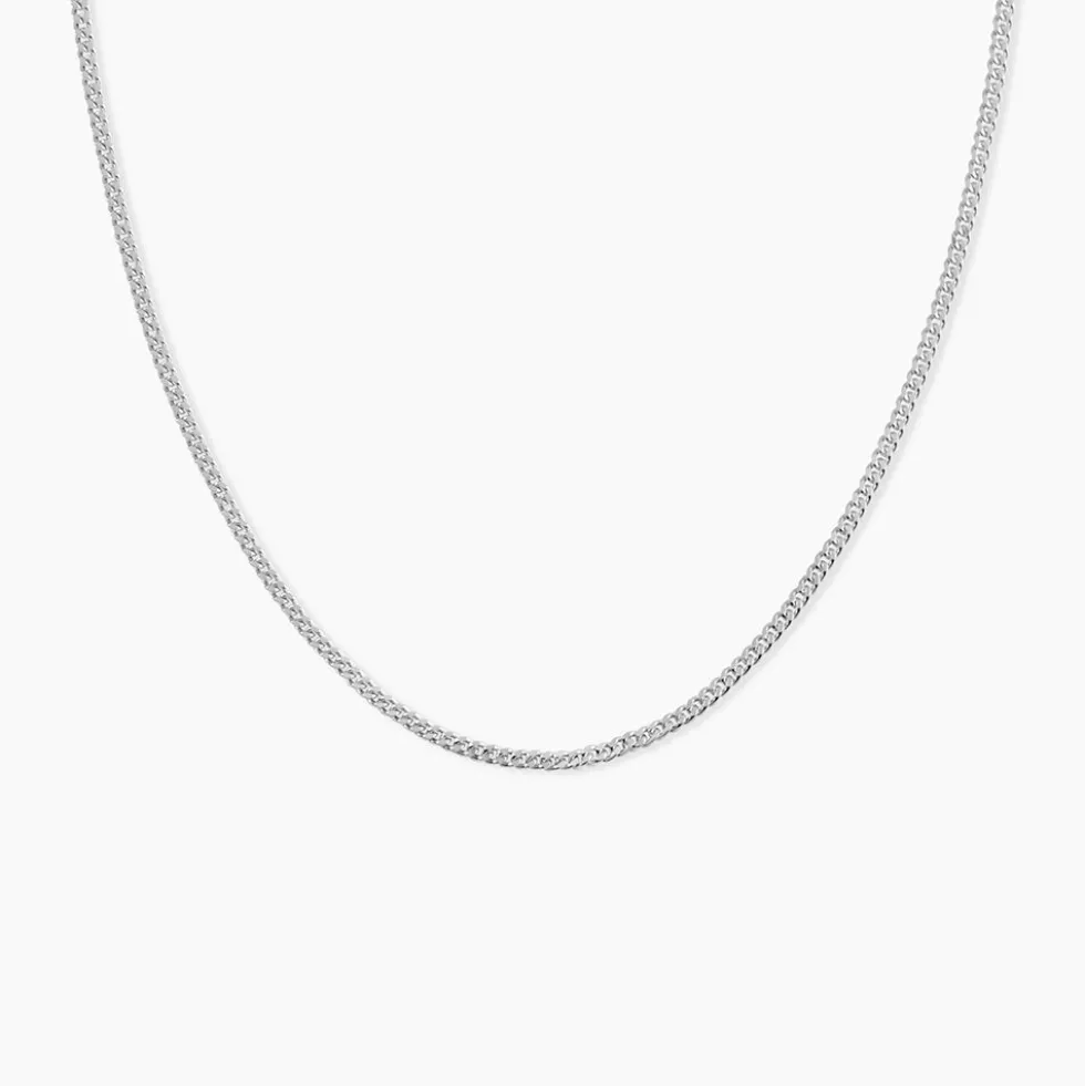 Chaîne Imad Maille Gourmette Or Blanc