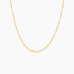 Chaîne Imanie Maille Singapour Or Jaune