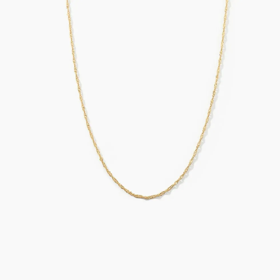 Chaîne Imanie Maille Singapour Or Jaune
