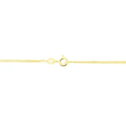 Chaîne Ixia Maille Gourmette Diamantee Or Jaune