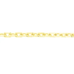 Chaîne Maille Forçat Diamantée Or Jaune