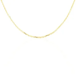 Chaîne Maille Forçat Diamantée Or Jaune