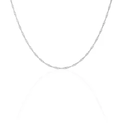 Chaîne Mayi Maile Singapour Or Blanc