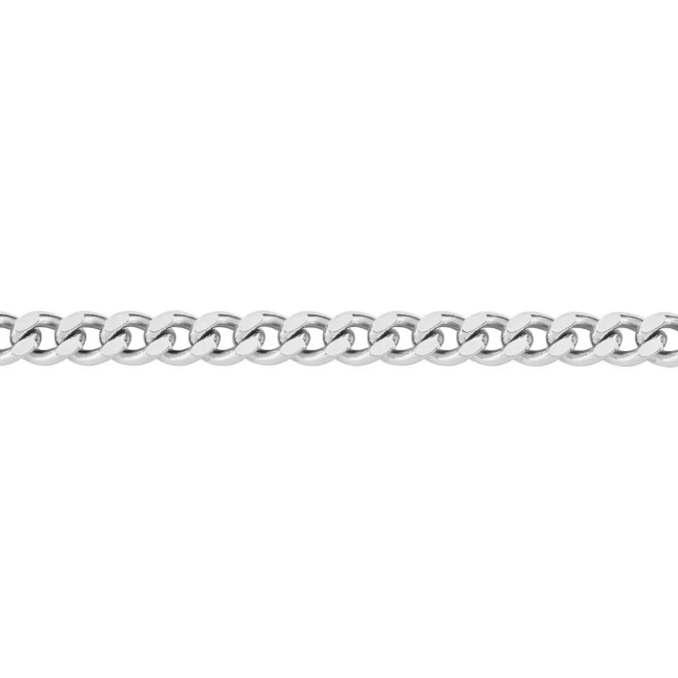 Chaîne Nairi Maille Gourmette Argent Blanc