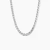 Chaîne Piato Marine Argent Blanc
