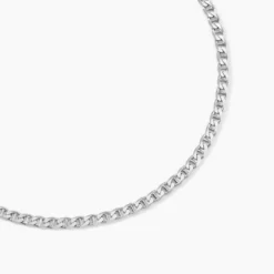 Chaîne Piato Marine Argent Blanc