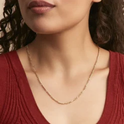 Chaîne Valene Maille Alternée 1/3 Or Jaune