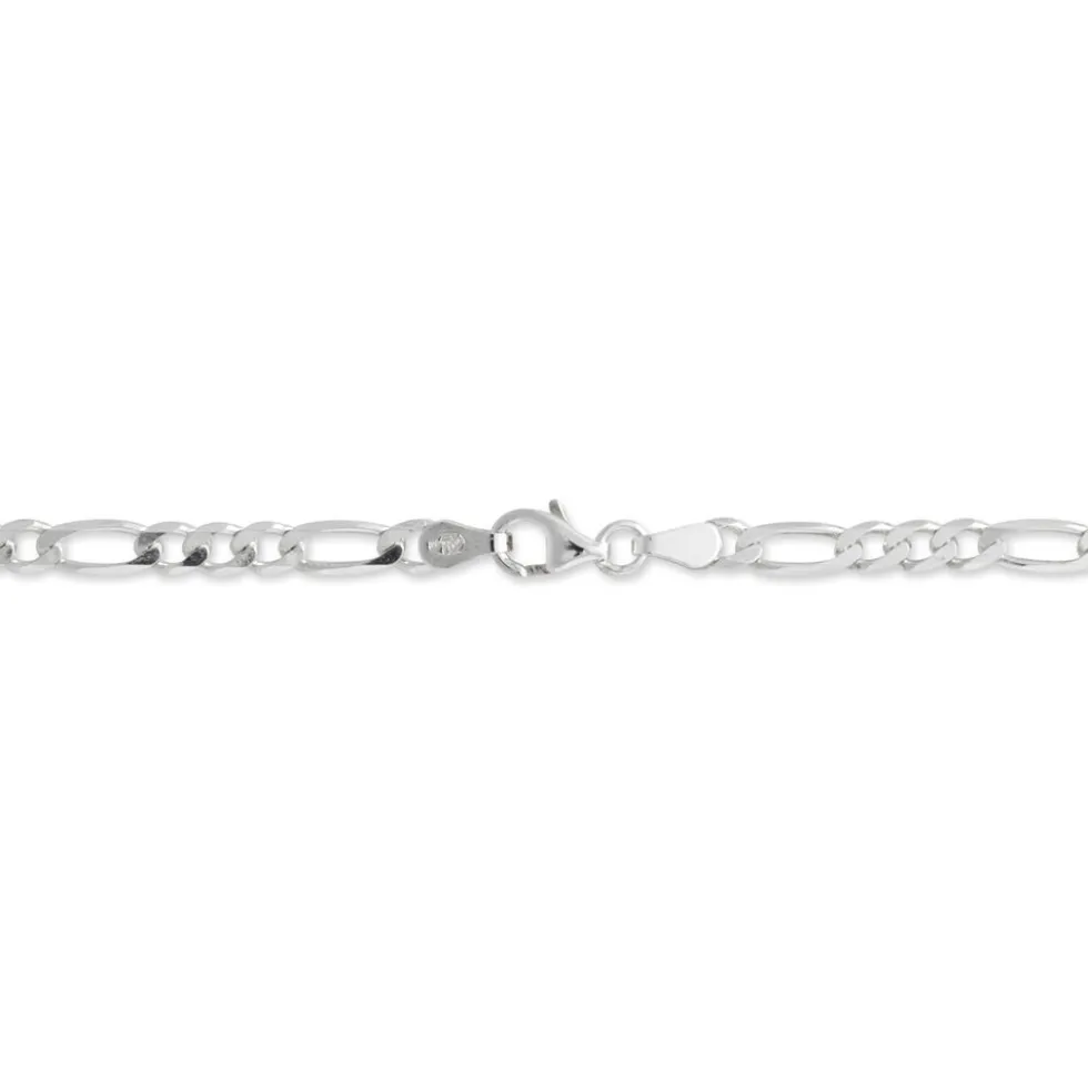 Chaîne Vivian Maille Alternee 1/3 Argent Blanc