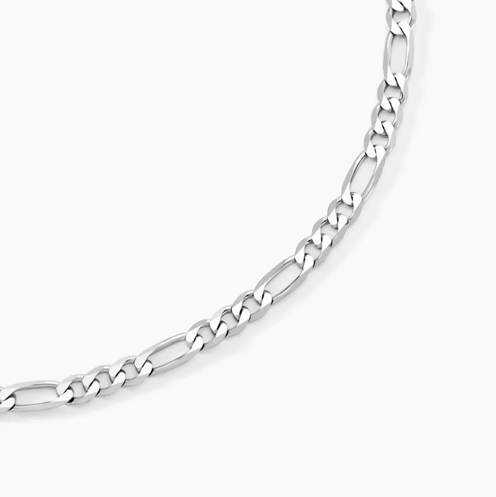 Chaîne Vivian Maille Alternee 1/3 Argent Blanc