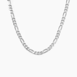 Chaîne Vivian Maille Alternee 1/3 Argent Blanc