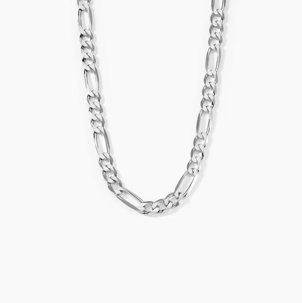 Chaîne Vivian Maille Alternee 1/3 Argent Blanc