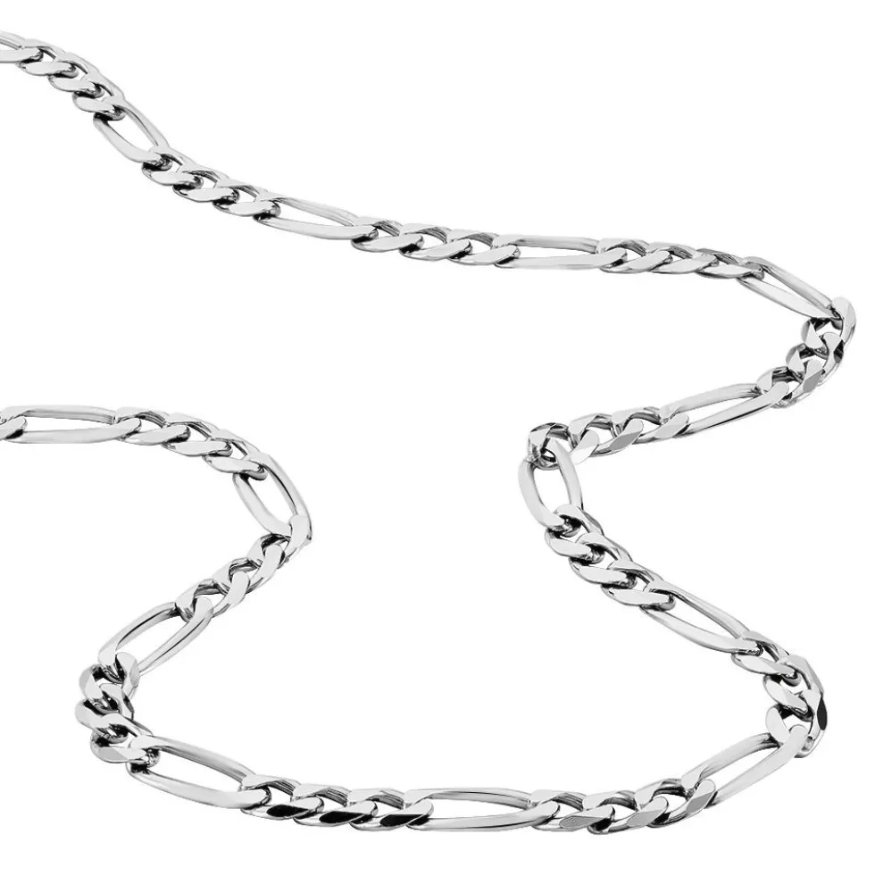 Chaîne Vivian Maille Alternee 1/3 Argent Blanc