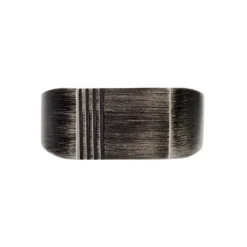 Chevalière Aidee Acier Gris
