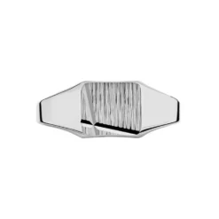 Chevalière Anisha Argent Blanc