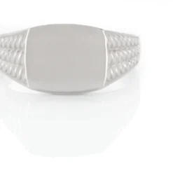 Chevalière Argent Blanc Charites