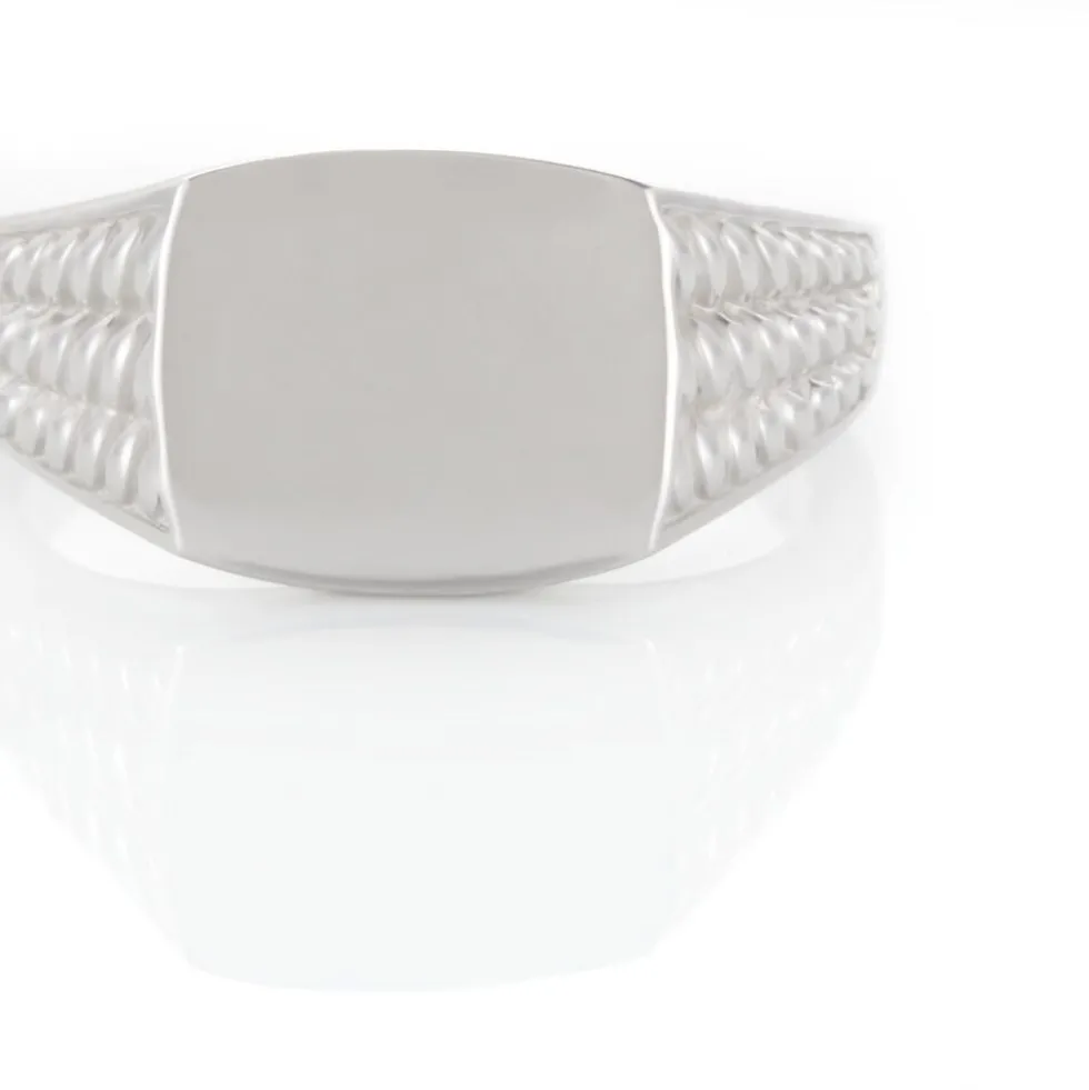 Chevalière Argent Blanc Charites