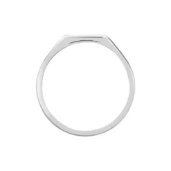 Chevalière Cillian Argent Blanc