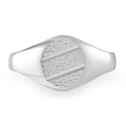 Chevalière Kety Argent Blanc