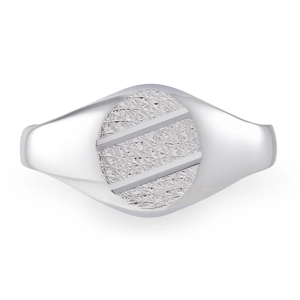 Chevalière Kety Argent Blanc