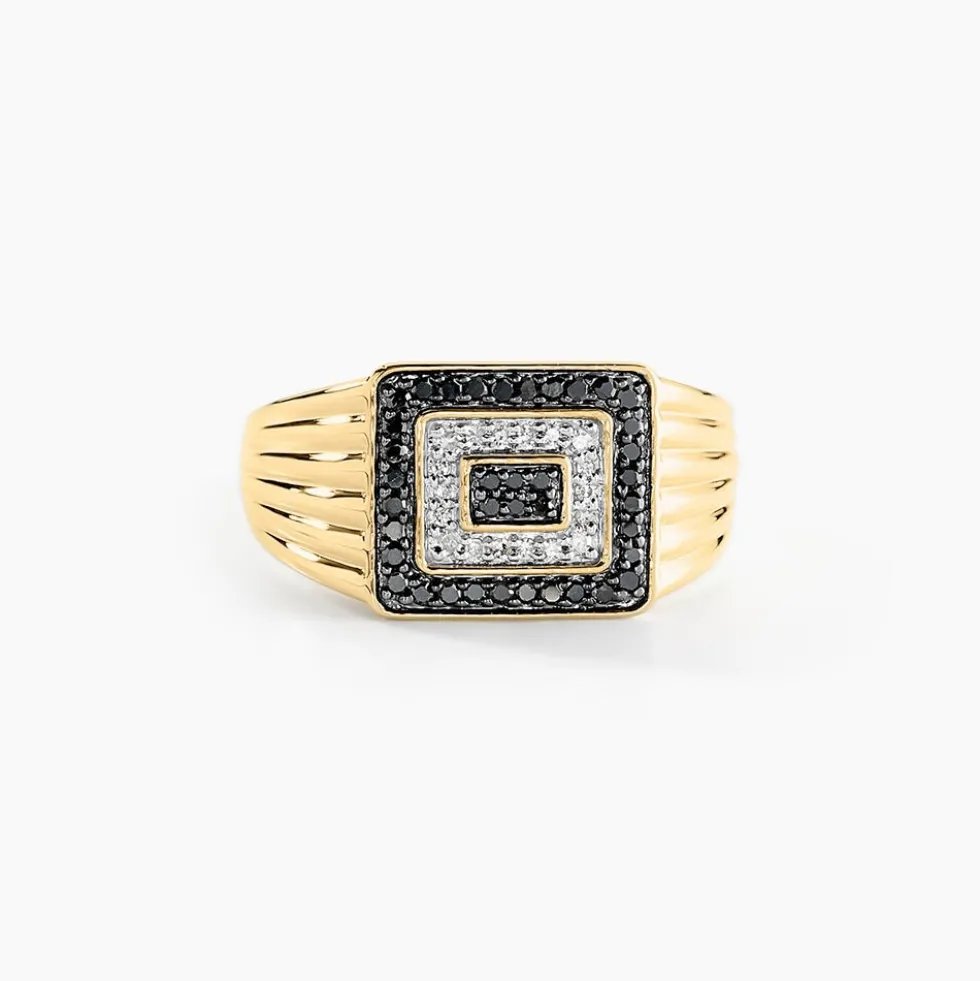 Chevalière Luukas Or Jaune Diamant