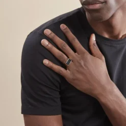Chevalière Plaqué Hadrien Onyx