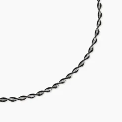 Collier Abie Torsade Argent Bicolore